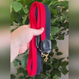 Clare V Reversible Red and Navy Strap